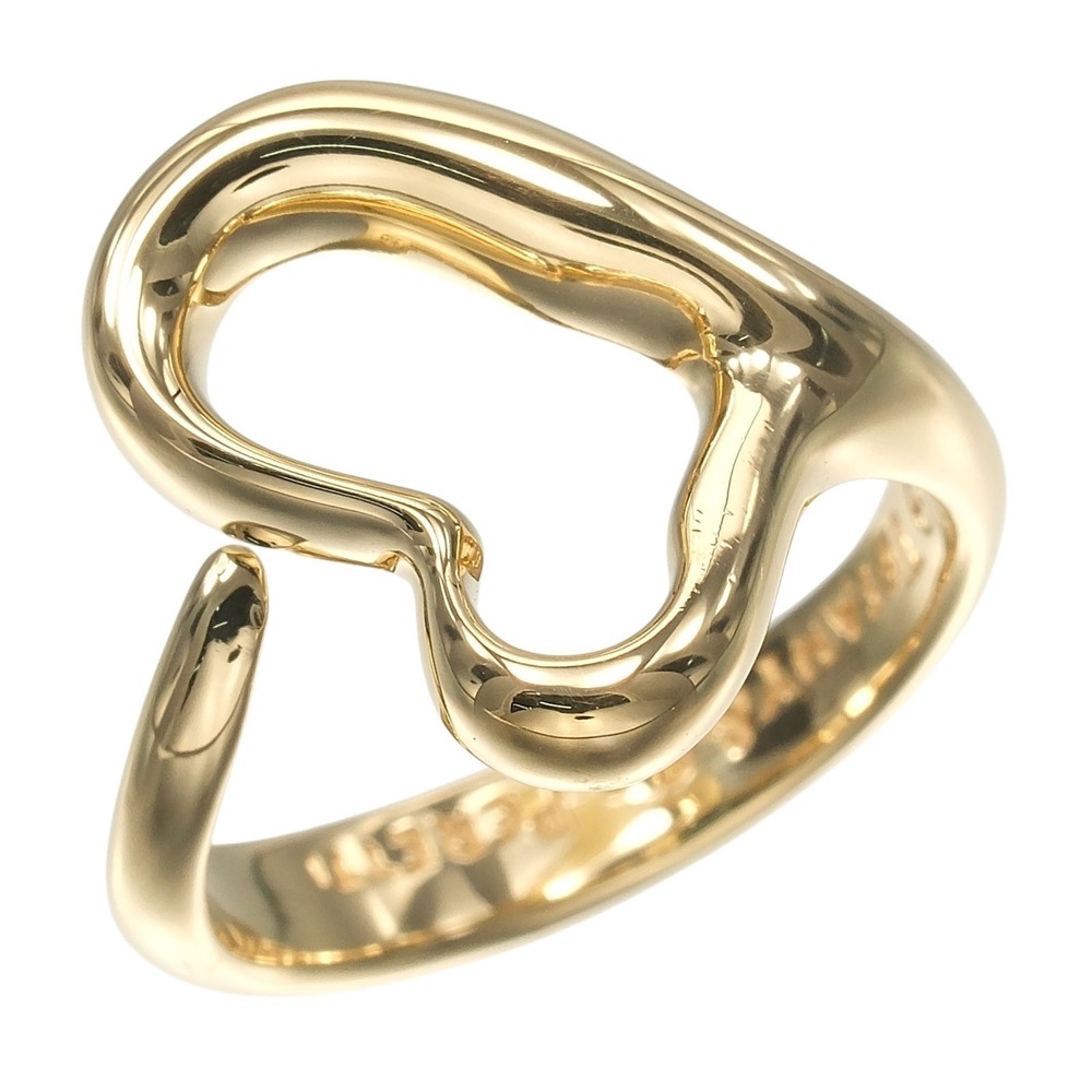 Tiffany & Co. Open Heart Ring, Size 9.5, 18K Yellow Gold, Approx. 6.14g.